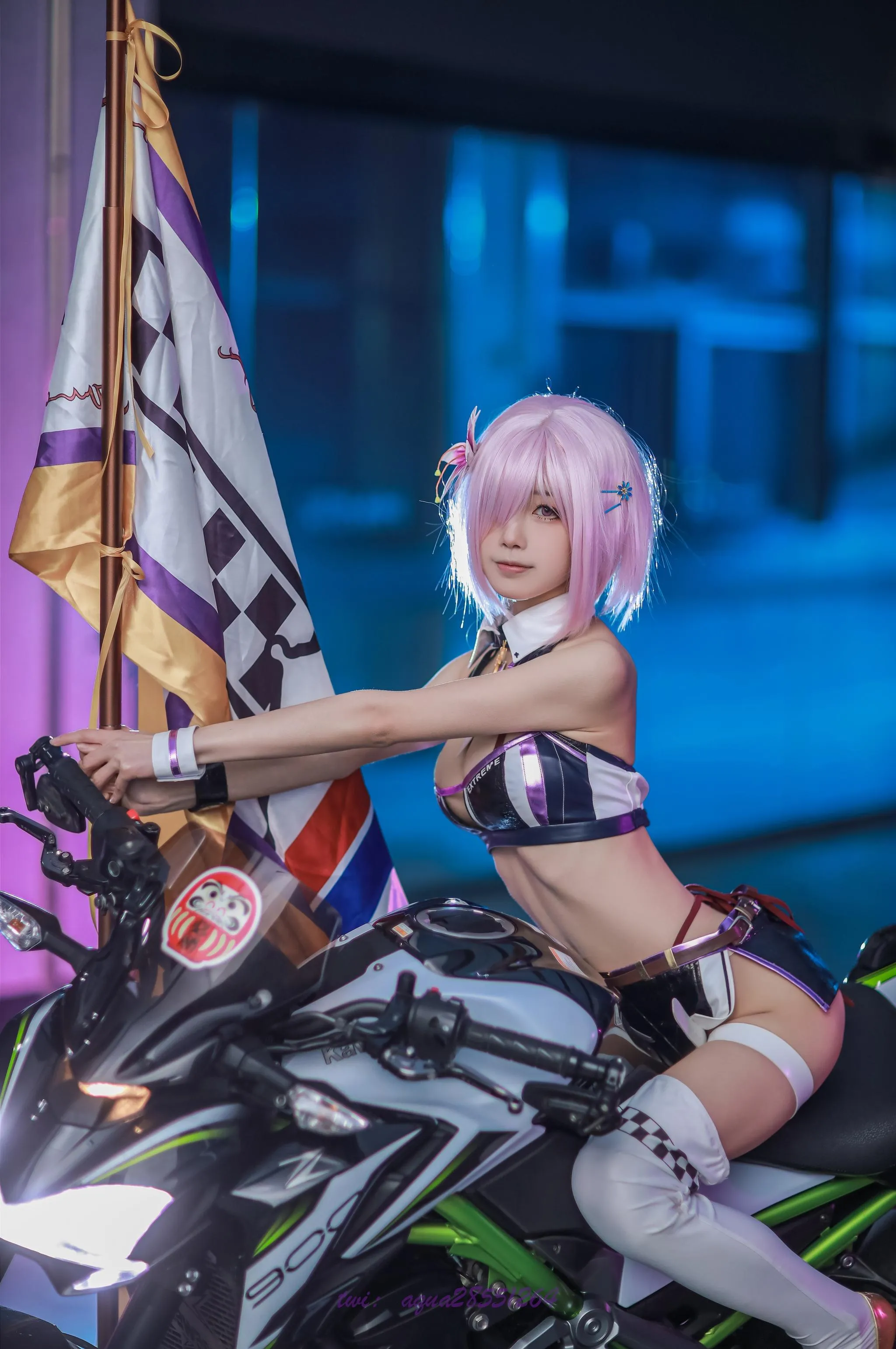 水淼Aqua – NO.97 玛修-同人机车装 [38P]插图4